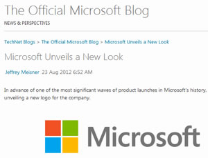Microsoft Unveils a New Look