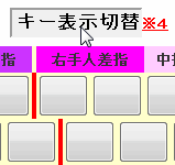 キー表示切替